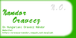 nandor oravecz business card